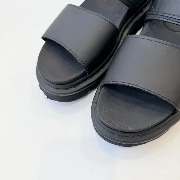 Dr. Martens Blaire Hydro Leather Platform Sandals Women’s Size 7 Black - Picture 5 of 10